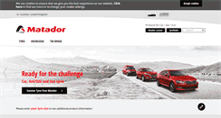 Desktop Screenshot of matador-tyres.co.uk